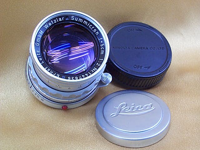ズミクロン固定鏡胴　Ｆ２．０　５ｃｍ　ライカＭマウント　１４４７８３６　写真　全体