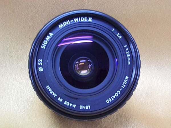 シグマ　ミニワイドⅡ　Ｆ２．８　２８ｍｍ　オリンパスＯＭマウント　５１２５１９１　写真　前